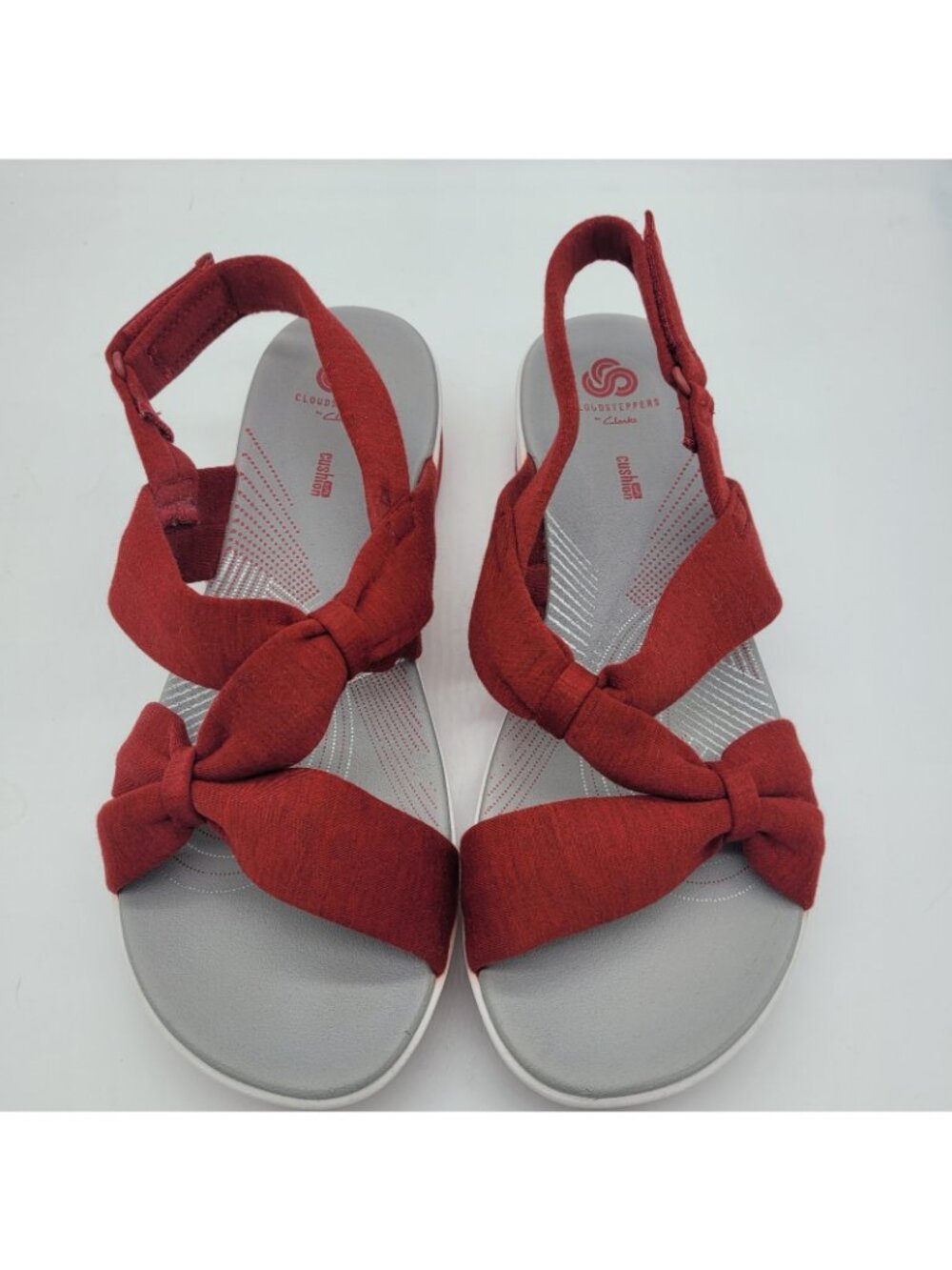 Clarks Cloud steppers Arla Primrose Slingback Comfort Sandals Red 9.5W Casual - Picture 8 of 8